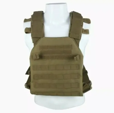 LQ Army Tactical Plate Carrier Vest -  Coyote • $31.99
