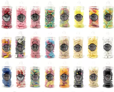 GIFT JARS Of RETRO SWEETS Candy Wedding Favours Kids Treat Party Bags Bulk Candy • £7.58