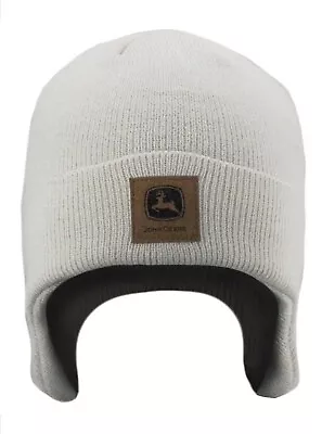 £29.66 • Buy NEW John Deere Ivory Winter Stocking Cap Hat LP78705