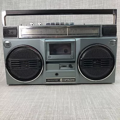 Vintage 80s Hitachi TRK-7040H FM/AM/SW Stereo Cassette Recorder Portable Boombox • $130