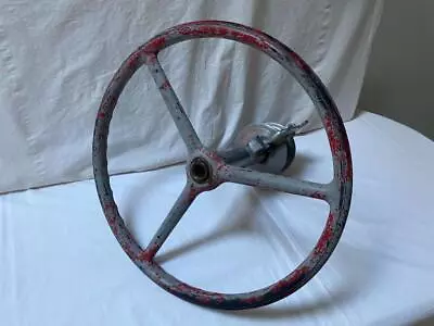 Vintage Outboard/Inboard BOAT STEERING WHEEL W/Shaft & Spool • $110