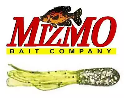 Mizmo Tubes Crappie Panfish 1.5 In Dusters 11313 Silver Glitter Chartreuse Tail • $5.99