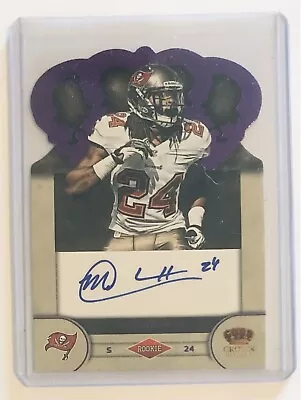 Mark Barron 2012 Crown Royale Purple Auto RC 4/5 Jersey # Buccaneers Alabama • $34.99