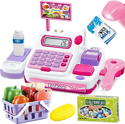 £27.94 • Buy BUYGER Childrens Mini Shopping Toy Till Cash Register Toy With Scanner Play For