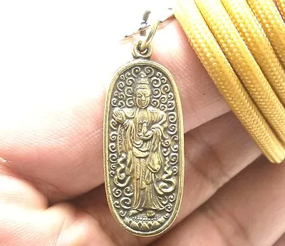 Super Lucky Rich Guan Yin Kuan Quan Im Mercy God Buddha Success Pendant Necklace • $28.74