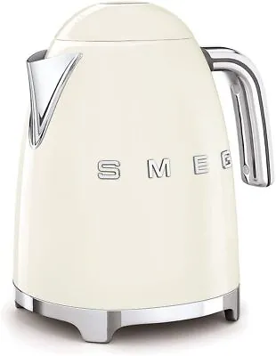 Smeg KLF05CRUK 50's 0.8L 1400w Style Mini Kettle Stainless Steel In Cream • £107.49