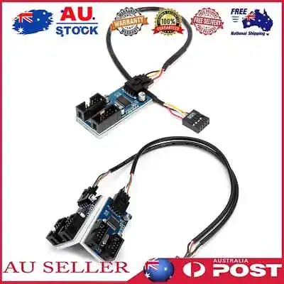 $11.59 • Buy Motherboard USB 9 Pin Header Splitter Cable Desktop USB2.0 HUB Connector Adapter