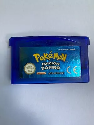 100% Genuine Pokemon Sapphire Version Spanish Zafiro Game Boy Advance NEW BATTER • $65