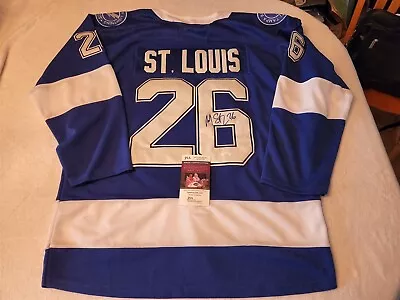 MARTIN ST. LOUIS Signed LIGHTNING Custom Jersey JSA COA SIZE XL CANADIENS • $224.99