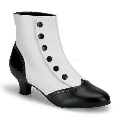 Black White Burlesque Dancer 1920s Spats Edwardian Shoes Button Boots Womans • $64.95