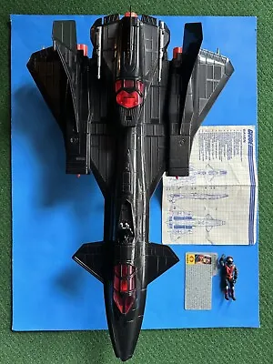 GI Joe Cobra Night Raven S3P Jet Vehicle Strato-Viper Figure 1986 Complete Nice! • $239.99