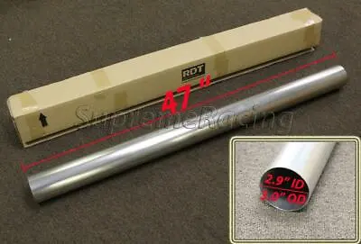 Rdt 4 Ft Long T-304 Stainless Steel Raw Surface 3  Straight Exhaust Pipe Tube • $83.94