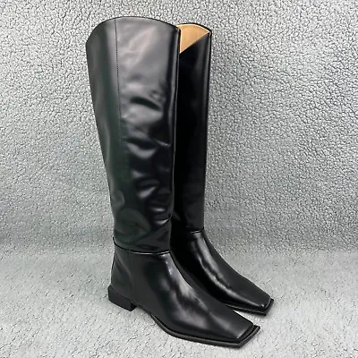 Atelier Vagabond Boots Women 9 / 39 Shoe Black Tall Knee High Leather Shoemakers • $379.99