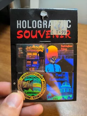 Vintage Laser Tek 3D Holographic London Souvenir Sticker Set Hologram Rare • $0.99