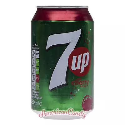 Seven Up With Cherry: 24x 330ml 7up Cherry (480 €/ L) • £35.83