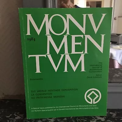 Magazine Monumentum The World Convention Special Issue Icomos 1984 • $27.11