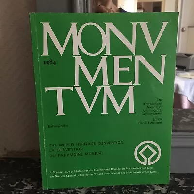 Monumentum Magazine The World Convention Special Issue Icomos 1984 • $31.04