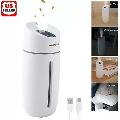 Portable Mini Humidifier Car Home USB LED Lamp Aroma Nano Diffuser Mist Purifier • $11.98