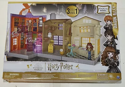 $24.99 • Buy Wizarding World Harry Potter Magical Minis 3-in-1 Diagon Alley Playset NEW