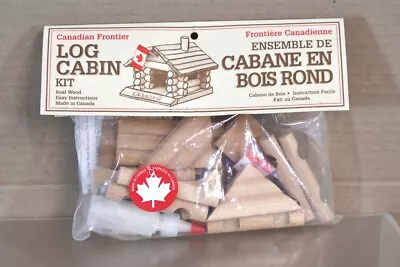 CANADIAN FRONTIER O GAUGE LOG CABIN WOODEN BUILDING KIT Ol • $21.55