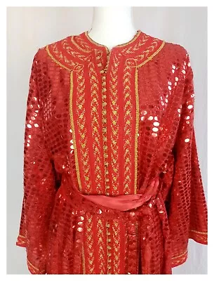Moroccan Traditional Dress Takchita Red Size S/M • $99