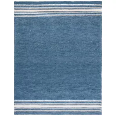 SAFAVIEH Metro MET610M Handmade Blue / Ivory Rug • $64.99