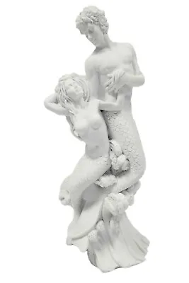 17  Nude Naked Couple Merman & Mermaid Statue Sculpture Figurine Vittoria Italy • $129.99