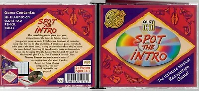 Spot The Intro - Quiz CD (The Musical Recognition Game) (CD) • £6.95