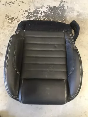 2010 Ford Mustang Gt Passenger Right Seat Cushion Pad Black Leather White Stitch • $149.99
