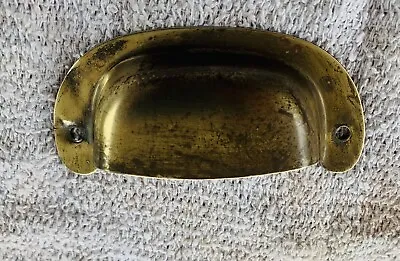 Antique Hardware Brass Arts & Crafts Mission Vintage Bin Drawer Pull 3” Center • $69.95