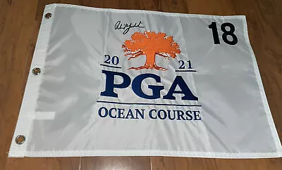 Phil Mickelson Signed 2021 PGA Championship Flag With Proof Ocean Course Proof • $1080