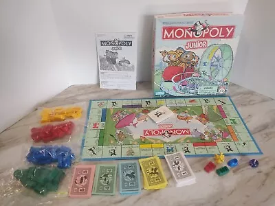 Monopoly Junior Monopoly JR Game Amusement Park  2005 Parker Bros Complete • $8