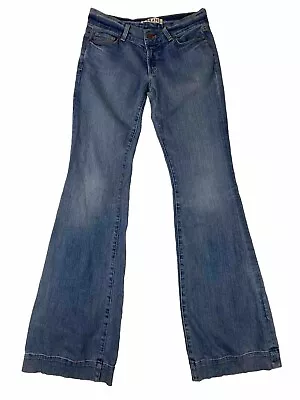 J Brand LoveStory Low-Rise Flare Jean Women Sz 28 Light Wash (29x34 Measured) • £52.26