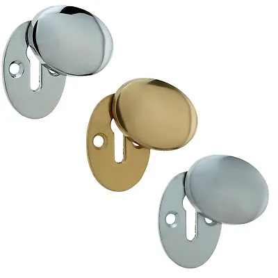 £6.84 • Buy Oval Covered Standard Keyhole Rose Escutcheon - Premium UK Quality