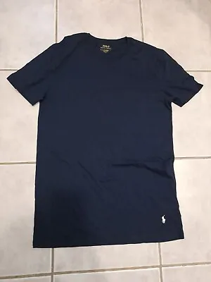 VGC Size L 72cm Long Ralph Lauren Polo Men's Large T-Shirt Navy Blue • $20