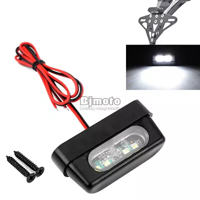 4 LED Motorcycle Universal 12V Tail Tidy License Plate Light Taillight Emark • $5.86