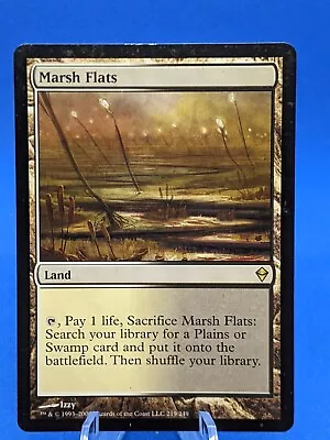 Mtg - Marsh Flats - Zendikar 219/249 * Moderately Played * • $9