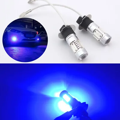 2pcs H3 Ultra Blue LED Fog Light Bulbs Car Truck Driving Fog Lamp Conversion Kit • $11.99