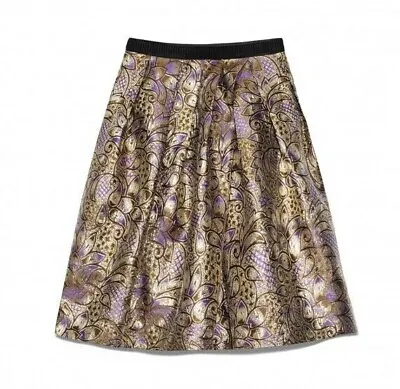 Marni For H&m Rare Retro 50's Boho Paisley Jacquard Skirt Uk 12 Us 8 Medium Bnwt • $99.53