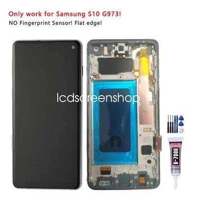 For Samsung Galaxy S10 G973 SM-G973U LCD Display Touch Screen Assembly Frame • $69.87