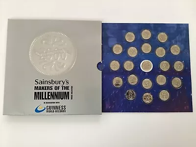 Sainsburys Makers Of The Millennium Medal Collection Complete + Extra Spares • £10