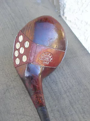 Vintage Vulcan V-10 3 Wood Persimmon Oversized - 1930's Era - Fancy Face • $20