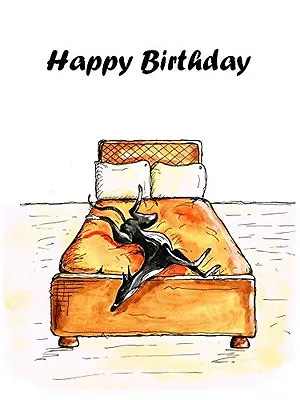 £4.99 • Buy Birthday Card Greyhound Whippet Lurcher Italian Cards Gift - CUSTOM TEXT - Gifts