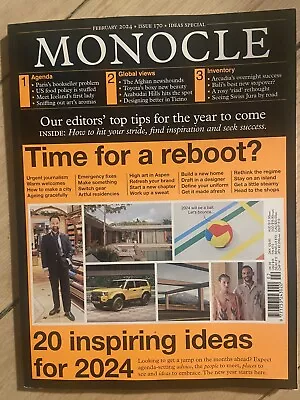 Monocle Magazine - Uk -february 2024 - Issue #170 - Brand New • $12