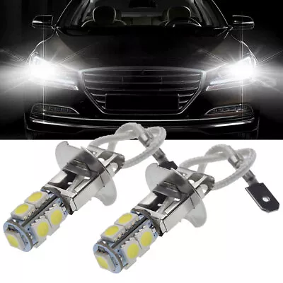 2PCS H3 LED Car Fog Light DRL Driving Lamp Flashlight Torches Replacement Bulbs • $2.89