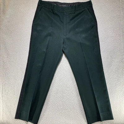 $14.16 • Buy Elbeco Pleated Grosgrain Trim Comfort Grip Mens Tuxedo Dress Pants Green 42R