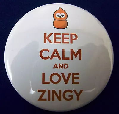 Keep Calm And Love Zingy EDF Energy  58mm Pin Button Badge. • £2.99