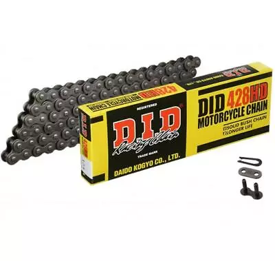 DID Heavy Duty Chain 428 / 110 Links Fits Yamaha RD125 ABC — USA 74-76 • £26.99