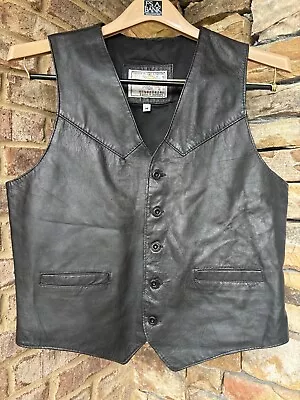 Vintage Gino Leathers Men’s Leather Vest Size Medium • $24