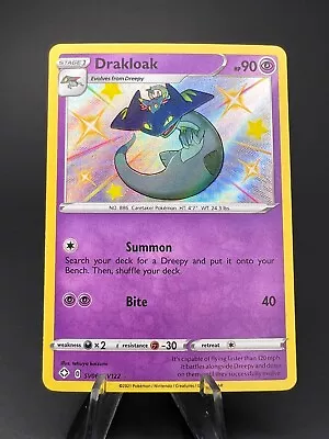 $5.48 • Buy Drakloak - SV061/SV122 - Shining Fates Shiny Vault Holo Rare Pokemon TCG NM F396